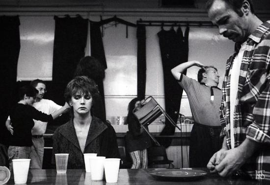 "The Trick is to Keep Breathing" rehearsals